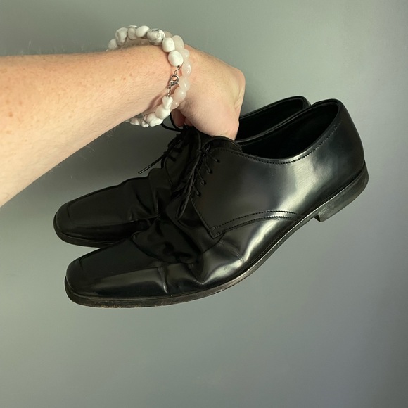 Prada Derby Dress Shoes Mens Size 9.5 - Picture 2 of 6
